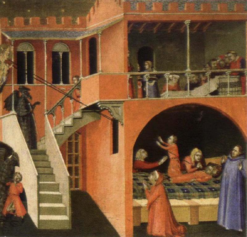 Ambrogio Lorenzetti Miracles of St.Nicholas oil painting picture